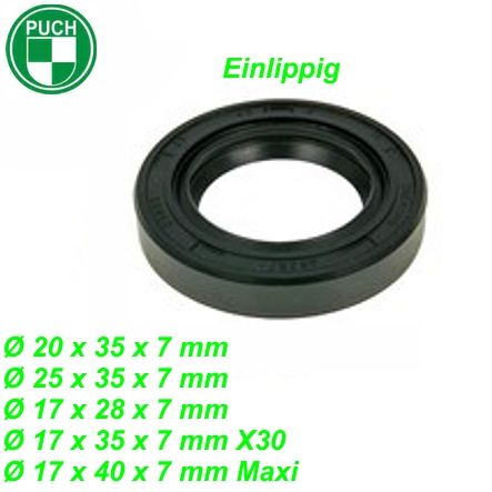 Mofa Simmerring Puch Maxi X 30 N Ø 20x35x7 Einlippig